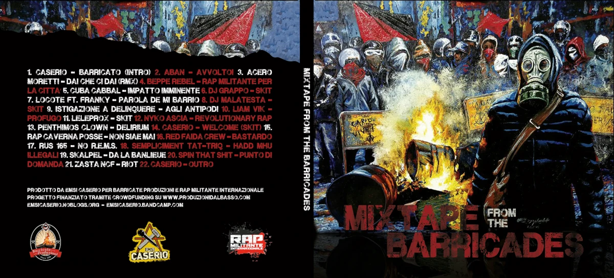 Copertina completa di Mixtape from the Barricades.